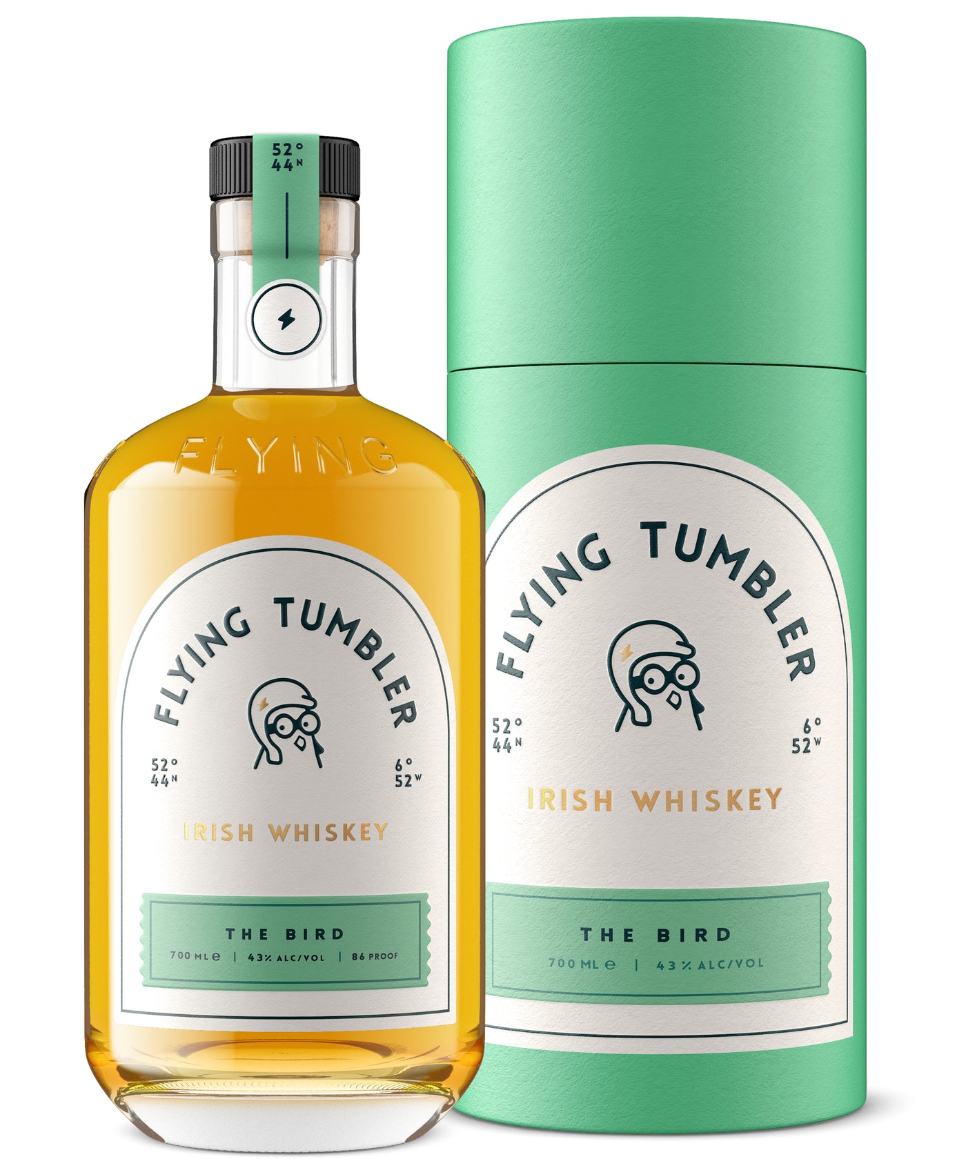 The Bird Irish Whiskey from Flying Tumbler, 43% ABV, 70c