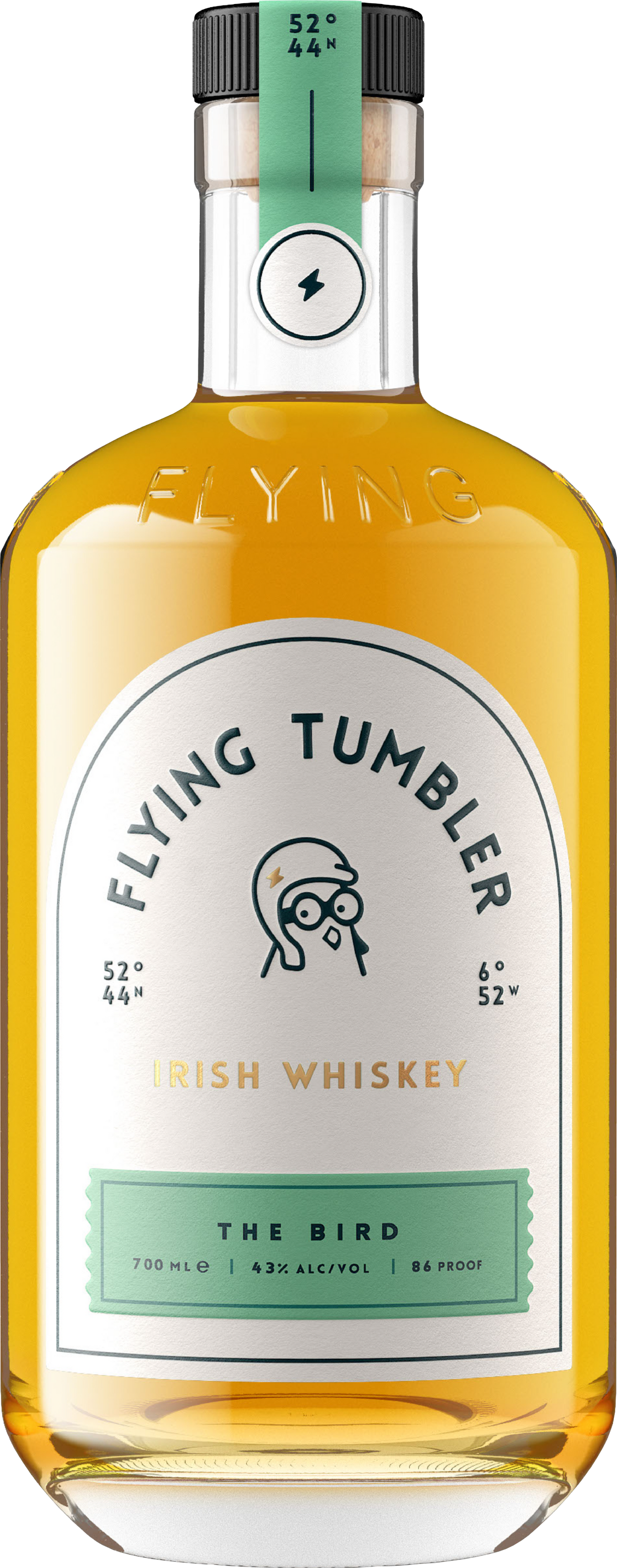 The Bird Irish Whiskey from Flying Tumbler, 43% ABV, 70c